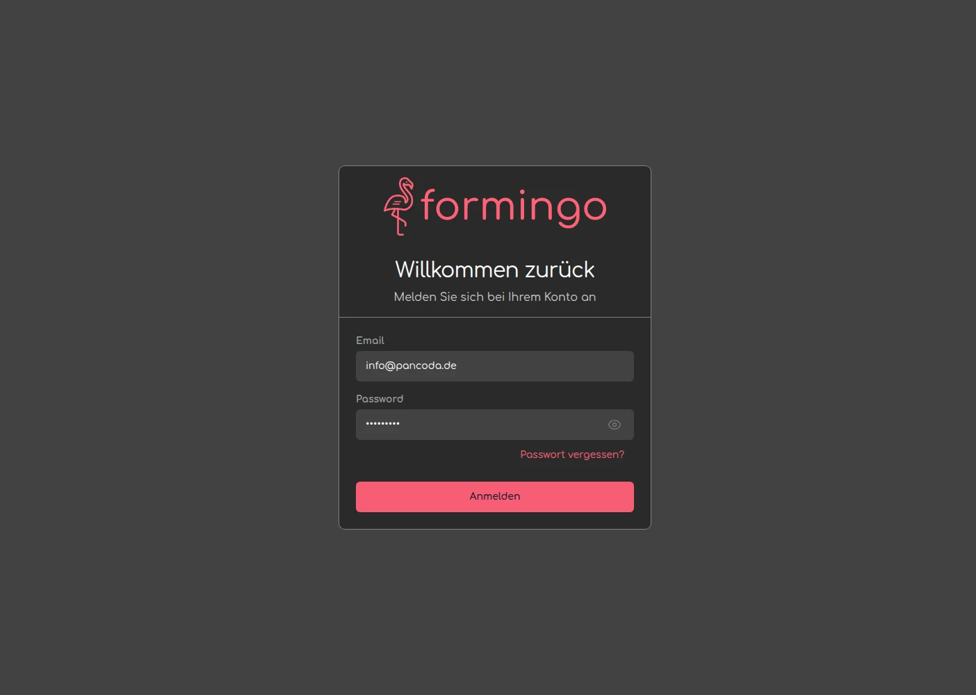 Demo-Einblicke Screenshot 4: login
